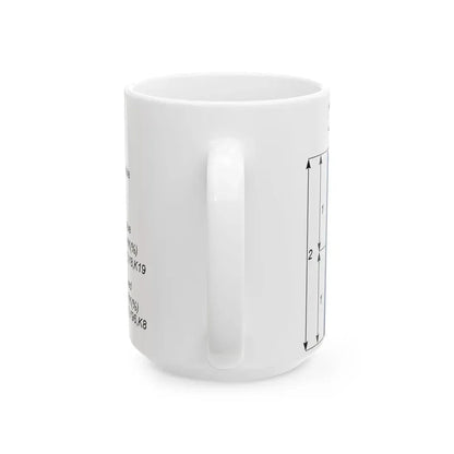 Flaga Republiki Czech - wymiary (Czech Republic) White Coffee Mug - Go Mug Yourself