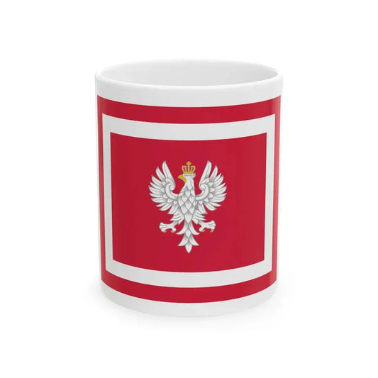 Flaga Szefa Sztabu Generalnego Wojska Polskiego (Poland) White Coffee Mug 11oz - Go Mug Yourself
