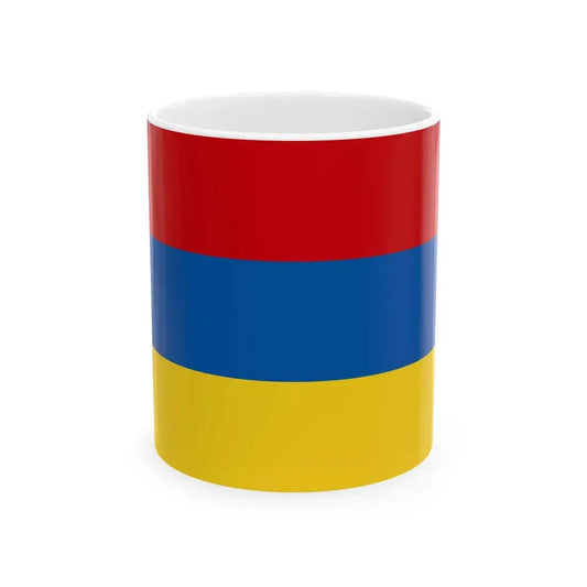 Flaga Zabrza (Poland) White Coffee Mug 11oz - Go Mug Yourself