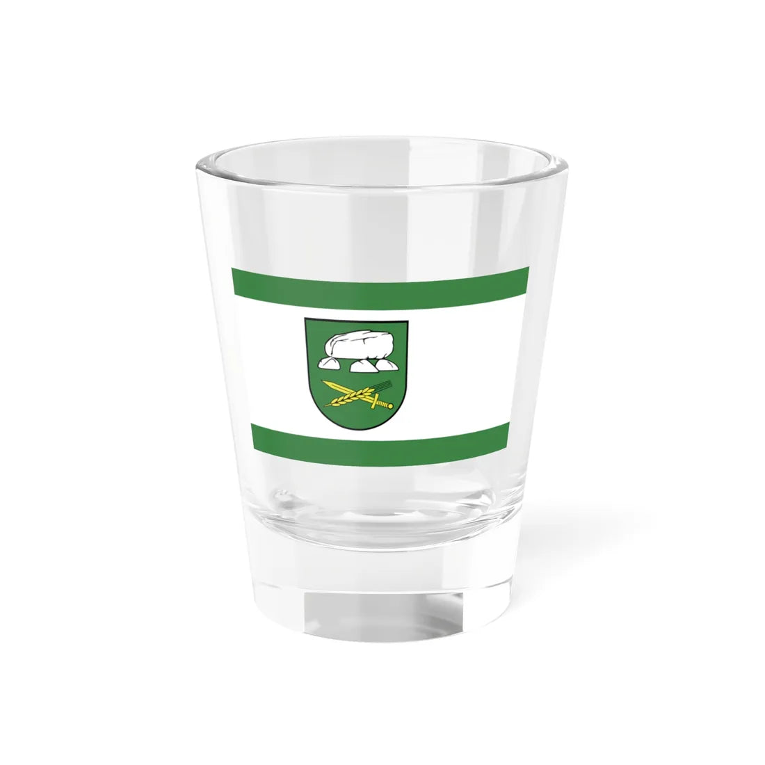 Flagge Albersdorf (Germany) Shot Glass 1.5oz 1.5oz - Go Mug Yourself