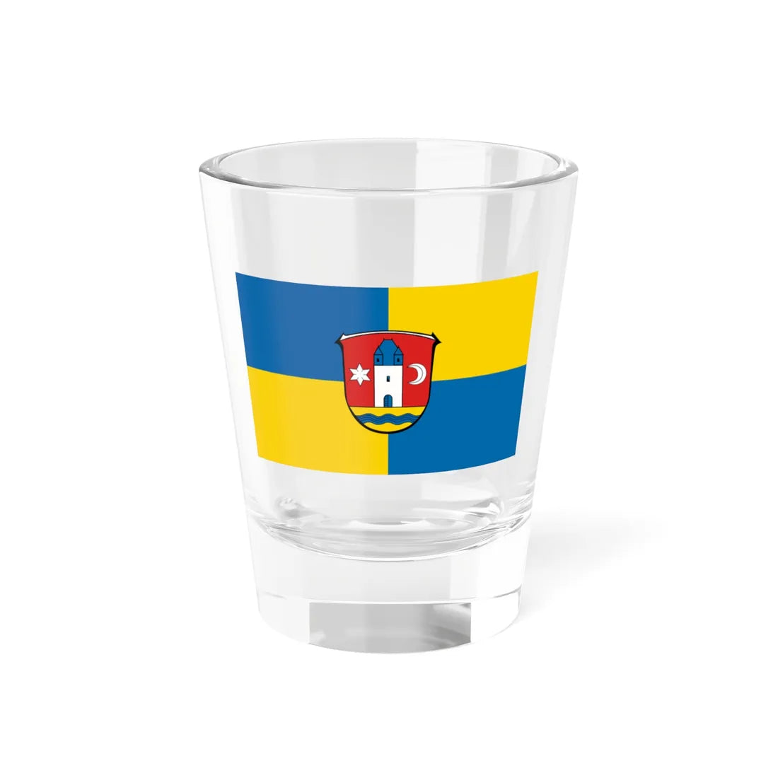 Flagge Amönau (Germany) Shot Glass 1.5oz 1.5oz - Go Mug Yourself