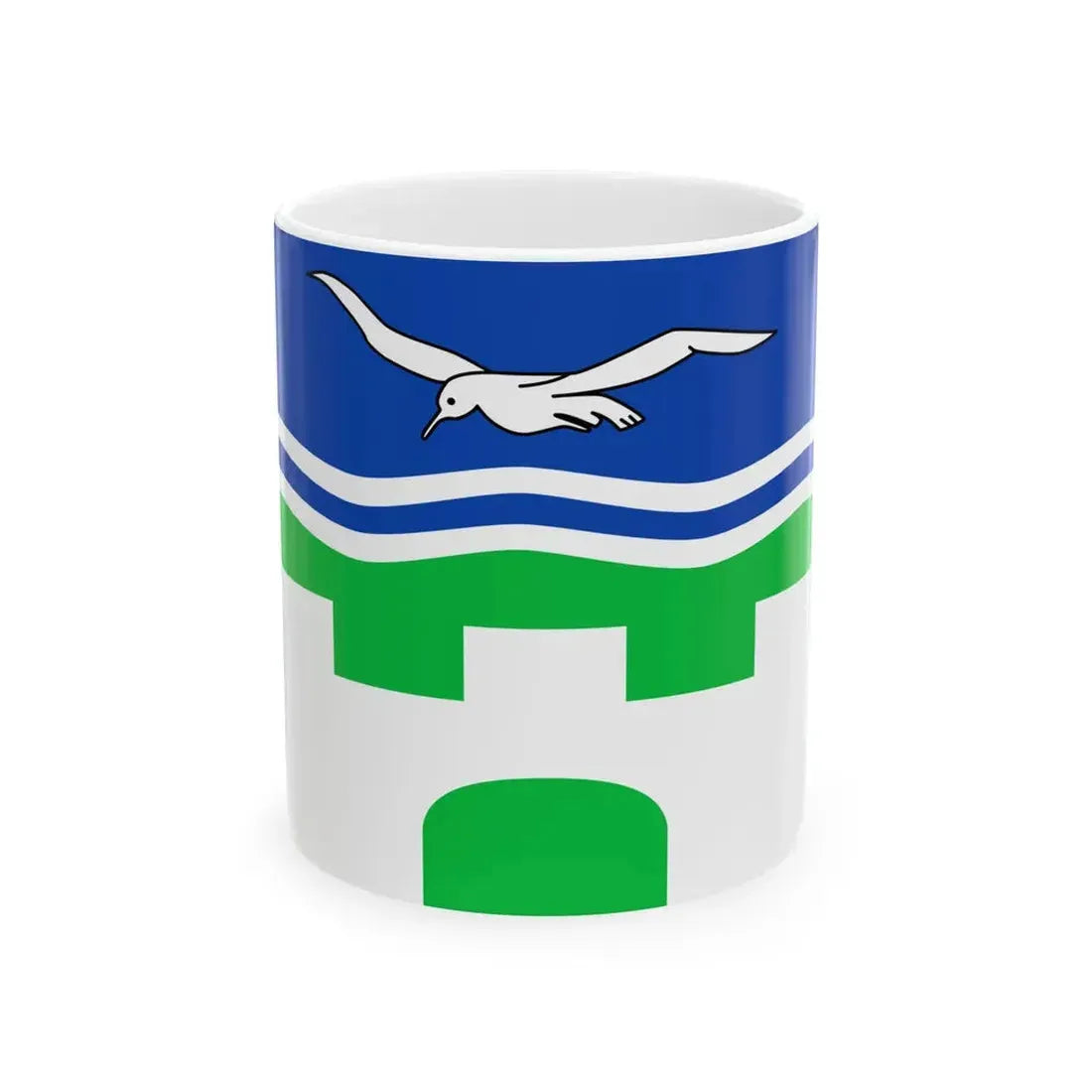 Flagge Amt Marne-Nordsee (Germany) White Coffee Mug 11oz - Go Mug Yourself