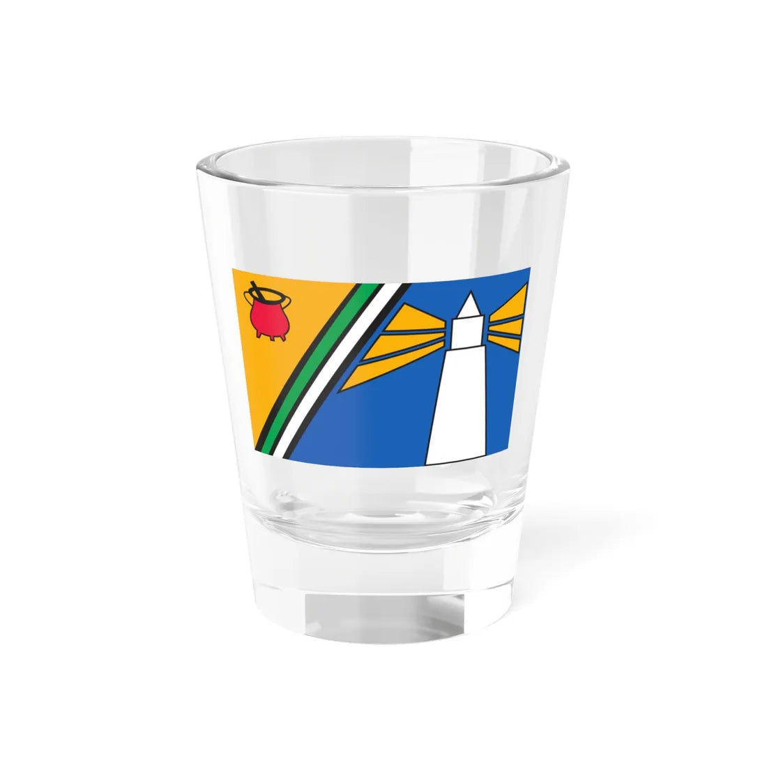 Flagge Amt Südtondern (Germany) Shot Glass 1.5oz 1.5oz - Go Mug Yourself