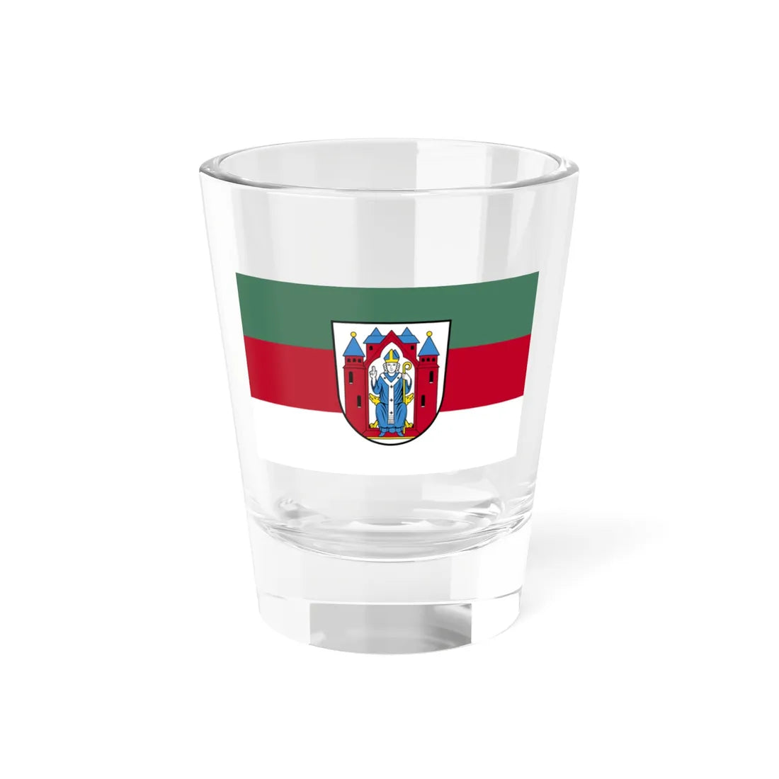 Flagge Aschaffenburg (Germany) Shot Glass 1.5oz 1.5oz - Go Mug Yourself