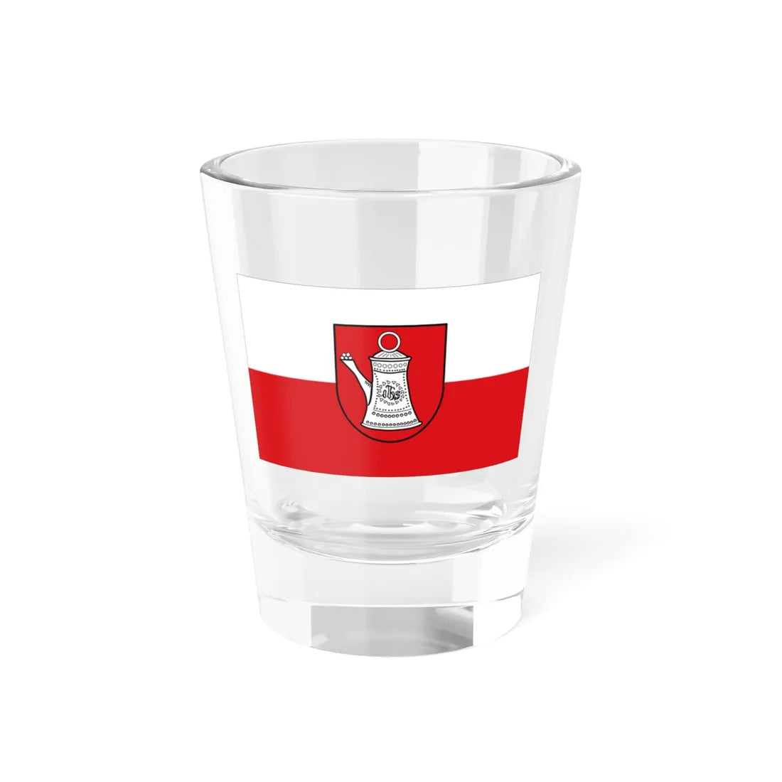 Flagge Bad Cannstatt (Germany) Shot Glass 1.5oz 1.5oz - Go Mug Yourself