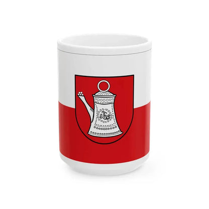 Flagge Bad Cannstatt (Germany) White Coffee Mug 15oz - Go Mug Yourself