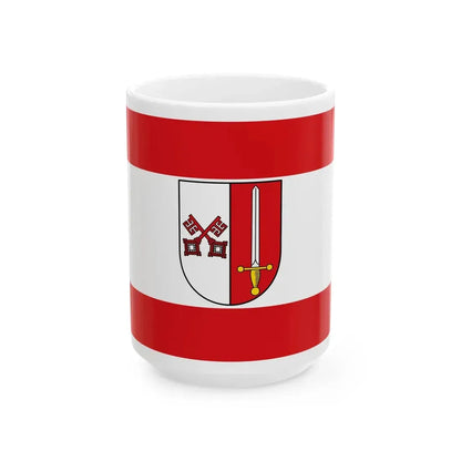 Flagge Basdahl (Germany) White Coffee Mug 15oz - Go Mug Yourself