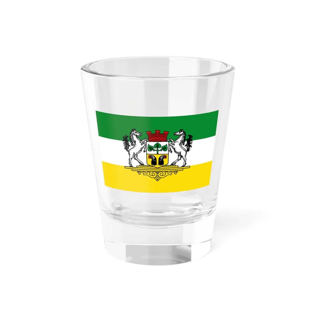 Flagge Bassum (Germany) Shot Glass 1.5oz 1.5oz - Go Mug Yourself