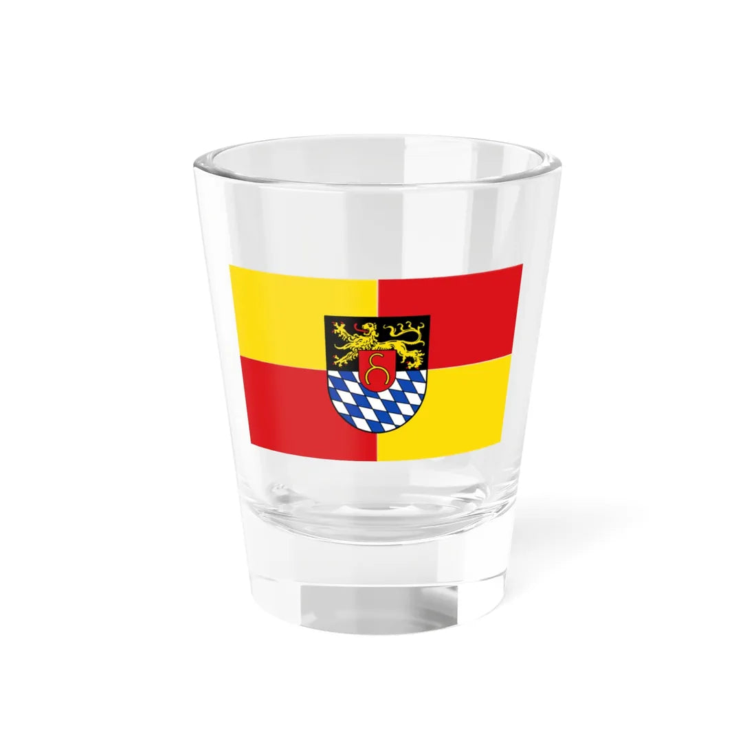 Flagge Bellheim (Germany) Shot Glass 1.5oz 1.5oz - Go Mug Yourself