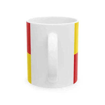 Flagge Bellheim (Germany) White Coffee Mug - Go Mug Yourself