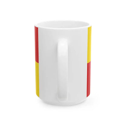 Flagge Bellheim (Germany) White Coffee Mug - Go Mug Yourself