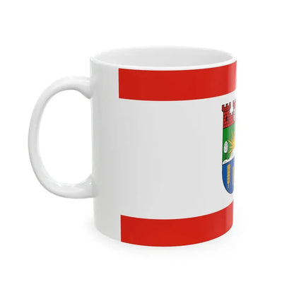 Flagge Bezirk Lichtenberg (Germany) White Coffee Mug - Go Mug Yourself