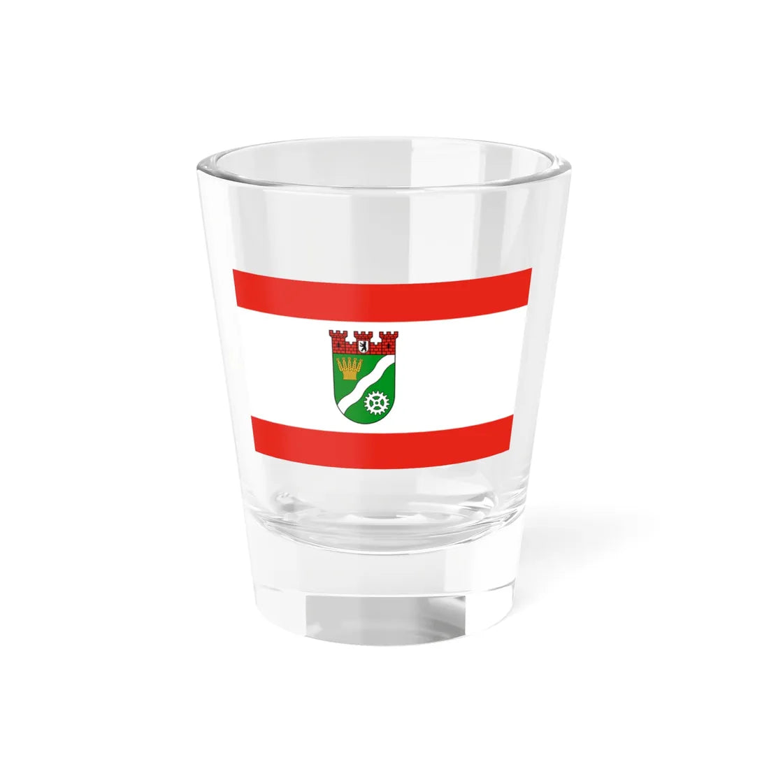 Flagge Bezirk Marzahn-Hellersdorf (Germany) Shot Glass 1.5oz 1.5oz - Go Mug Yourself