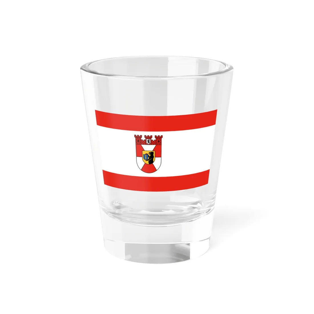 Flagge Bezirk Mitte (Germany) Shot Glass 1.5oz 1.5oz - Go Mug Yourself