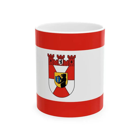 Flagge Bezirk Mitte (Germany) White Coffee Mug 11oz - Go Mug Yourself