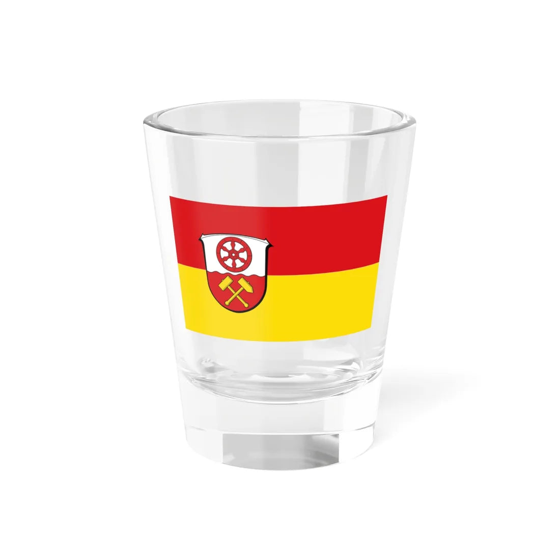 Flagge Biebergemünd (Germany) Shot Glass 1.5oz 1.5oz - Go Mug Yourself