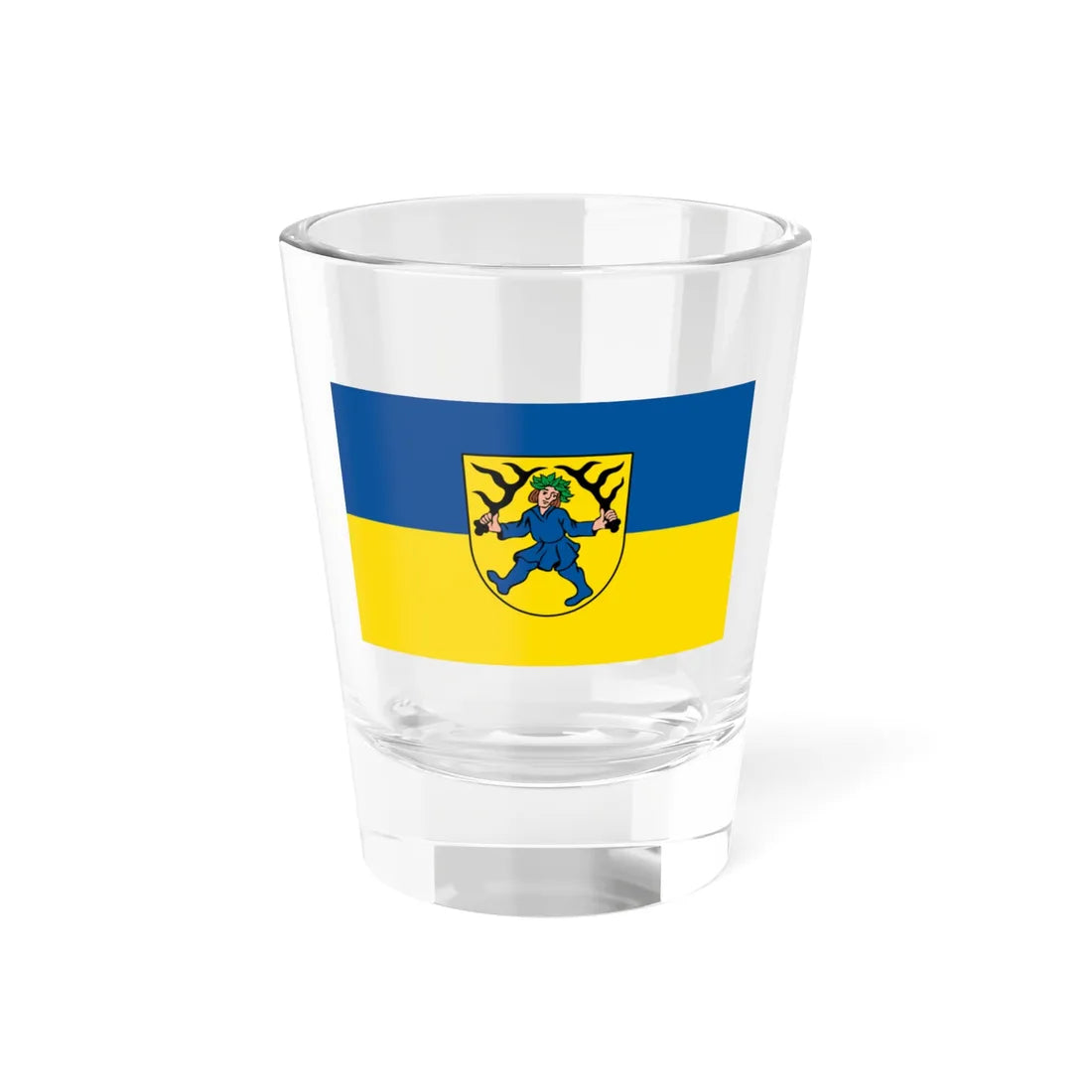 Flagge Blaubeuren (Germany) Shot Glass 1.5oz 1.5oz - Go Mug Yourself
