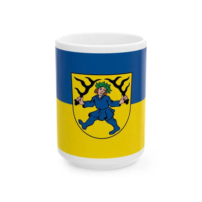 Flagge Blaubeuren (Germany) White Coffee Mug 15oz - Go Mug Yourself