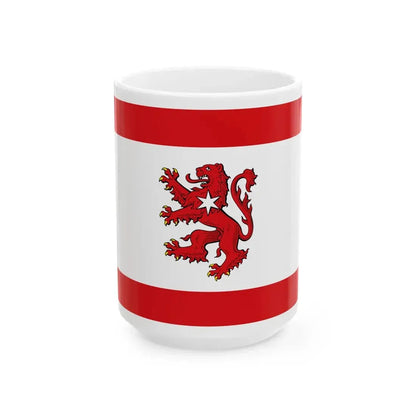 Flagge Borken Hessen (Germany) White Coffee Mug 15oz - Go Mug Yourself