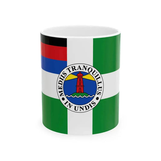 Flagge Borkum (Germany) White Coffee Mug 11oz - Go Mug Yourself