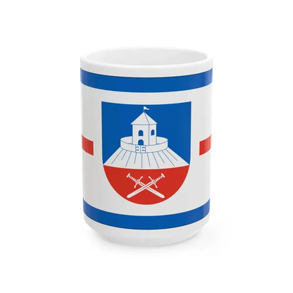 Flagge Borstorf (Germany) White Coffee Mug 15oz - Go Mug Yourself