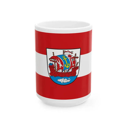 Flagge Bremerhaven (Germany) White Coffee Mug 15oz - Go Mug Yourself