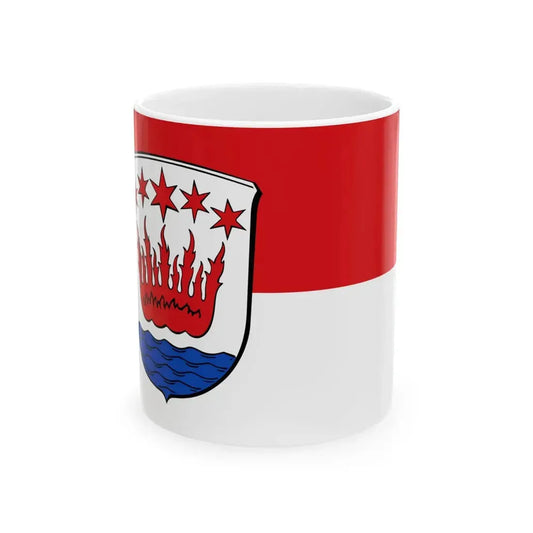 Flagge Brensbach (Germany) White Coffee Mug 11oz - Go Mug Yourself