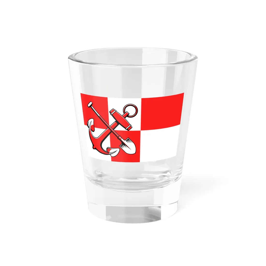Flagge Brunsbüttel (Germany) Shot Glass 1.5oz 1.5oz - Go Mug Yourself