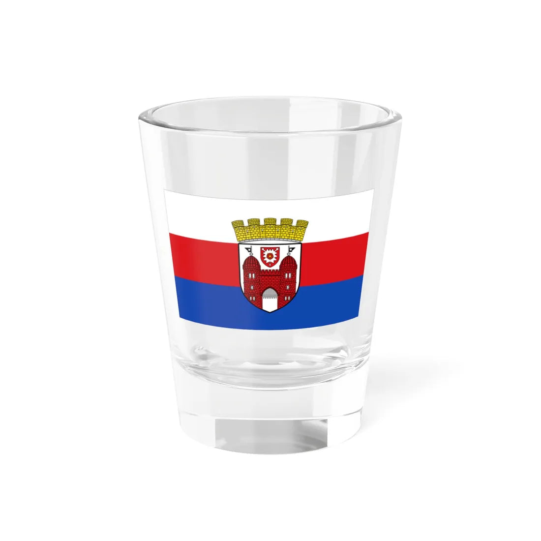 Flagge Bueckeburg (Germany) Shot Glass 1.5oz 1.5oz - Go Mug Yourself