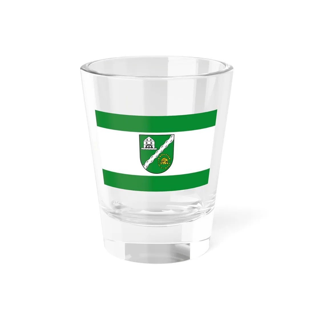 Flagge Buelstedt (Germany) Shot Glass 1.5oz 1.5oz - Go Mug Yourself