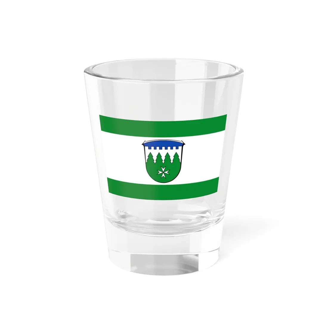 Flagge Burgwald (Germany) Shot Glass 1.5oz 1.5oz - Go Mug Yourself