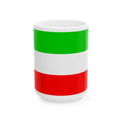 Flagge Cisrhenanische Rep Variante (Germany) White Coffee Mug 15oz - Go Mug Yourself