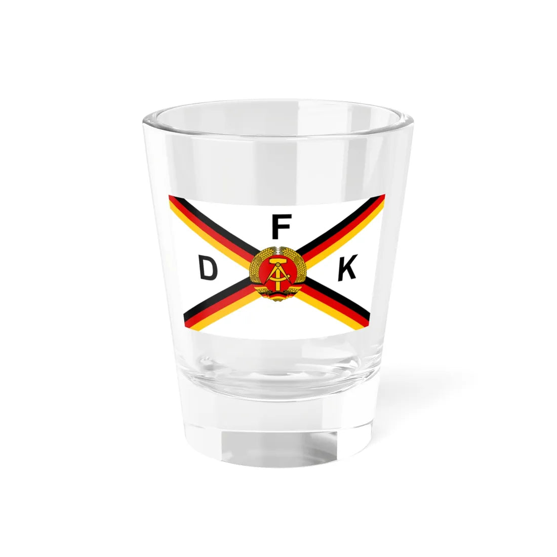 Flagge der Fischereiaufsicht DDR (Germany) Shot Glass 1.5oz 1.5oz - Go Mug Yourself