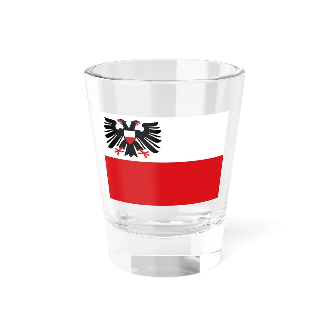 Flagge der Hansestadt Lübeck (Germany) Shot Glass 1.5oz 1.5oz - Go Mug Yourself