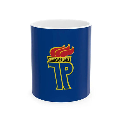 Flagge der Jungen Pioniere (Germany) White Coffee Mug 11oz - Go Mug Yourself