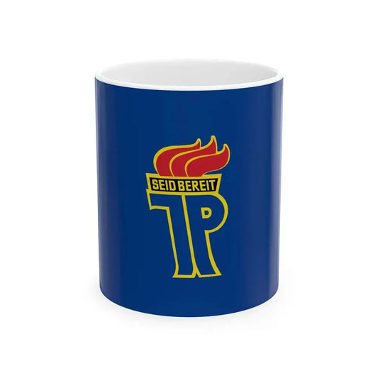 Flagge der Jungen Pioniere (Germany) White Coffee Mug 11oz - Go Mug Yourself
