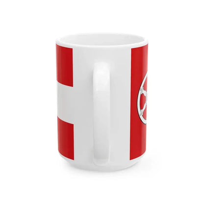 Flagge der kreisfreien Stadt Erfurt laut Hauptsatzung (Germany) White Coffee Mug - Go Mug Yourself