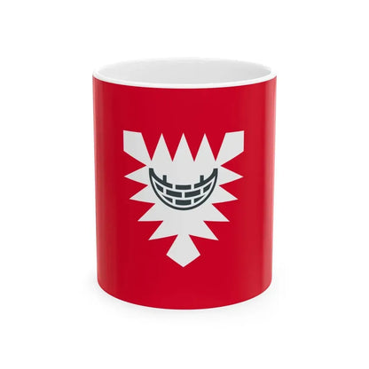 Flagge der kreisfreien Stadt Kiel (Germany) White Coffee Mug 11oz - Go Mug Yourself