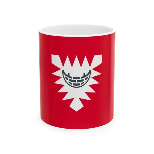 Flagge der kreisfreien Stadt Kiel (Germany) White Coffee Mug 11oz - Go Mug Yourself