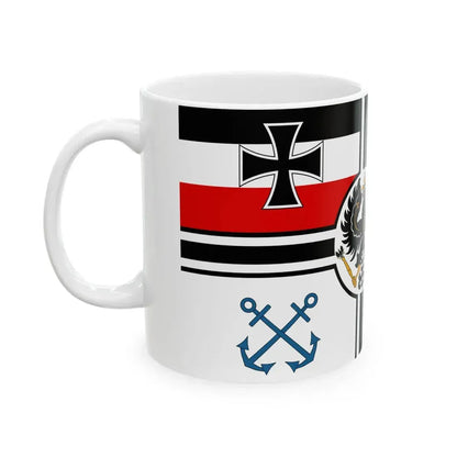 Flagge der Lotsenfahrzeuge -1892 (Germany) White Coffee Mug - Go Mug Yourself