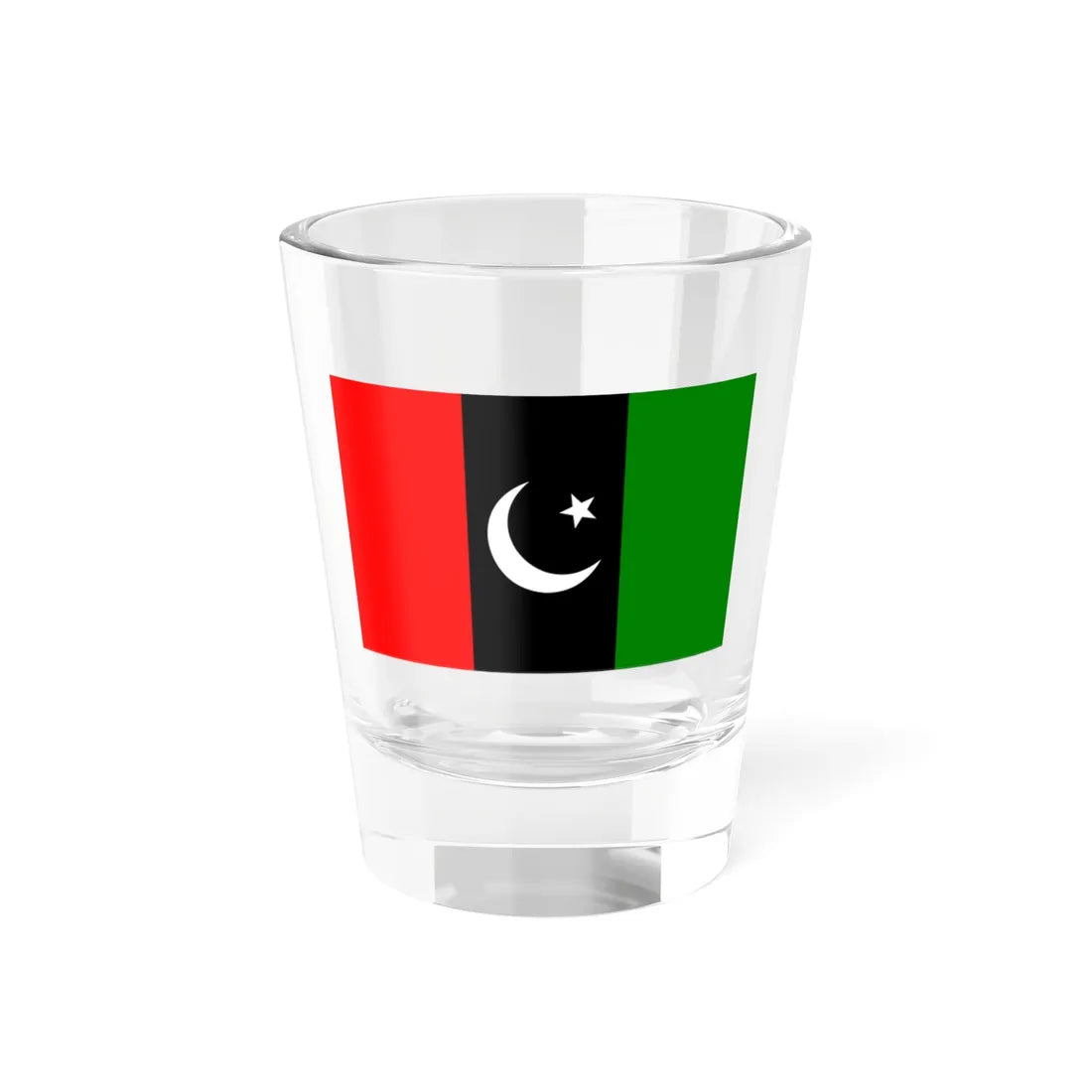 Flagge der Pakistanischen Volkspartei (Pakistan) Shot Glass 1.5oz 1.5oz - Go Mug Yourself