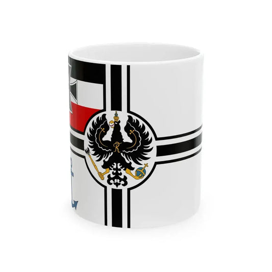 Flagge der Regierungsfahrzeuge -1892 (Germany) White Coffee Mug 11oz - Go Mug Yourself