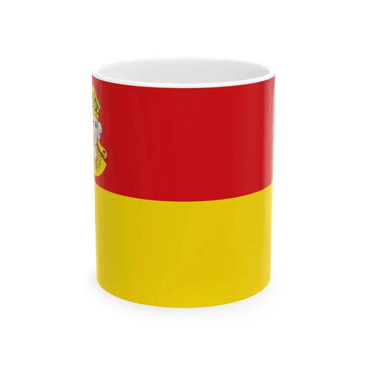 Flagge der Stadt Hagenow (Germany) White Coffee Mug 11oz - Go Mug Yourself