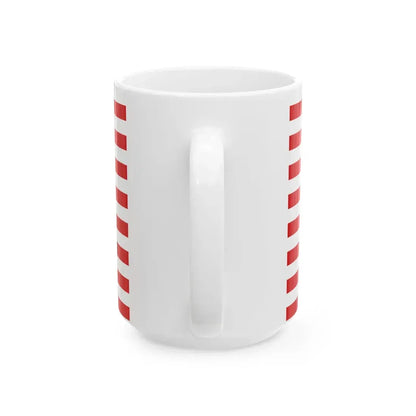 Flagge der Stadt Halberstadt (Germany) White Coffee Mug - Go Mug Yourself