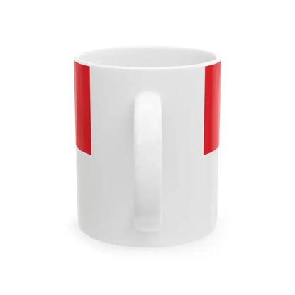 Flagge der Stadt Schwedt (Germany) White Coffee Mug - Go Mug Yourself