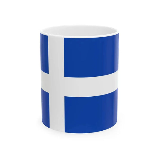Flagge der Stadt Varel (Germany) White Coffee Mug 11oz - Go Mug Yourself