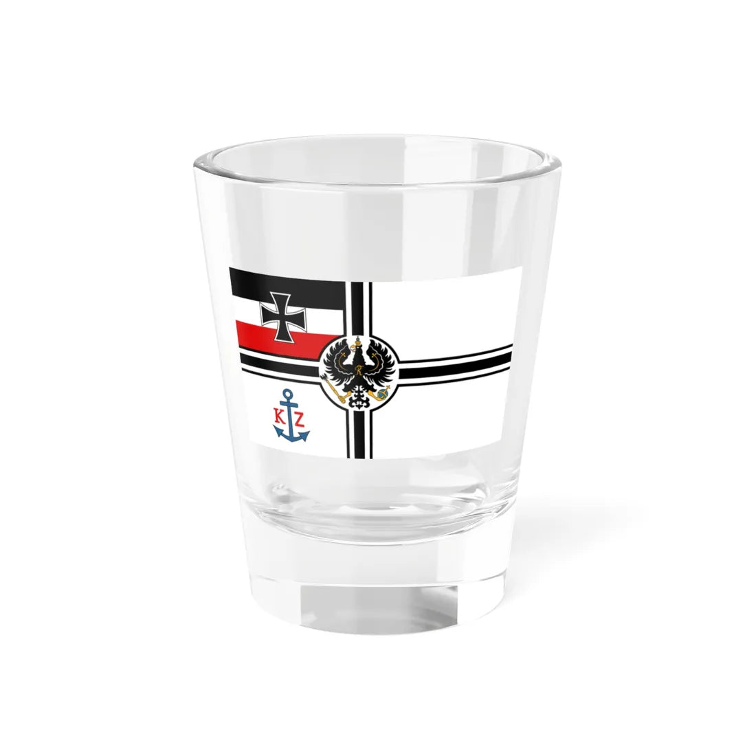 Flagge der Zollfahrzeuge -1892 (Germany) Shot Glass 1.5oz 1.5oz - Go Mug Yourself