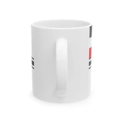 Flagge der Zollfahrzeuge -1892 (Germany) White Coffee Mug - Go Mug Yourself