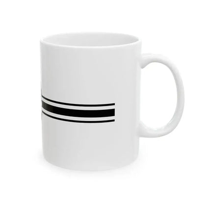 Flagge der Zollfahrzeuge -1892 (Germany) White Coffee Mug - Go Mug Yourself