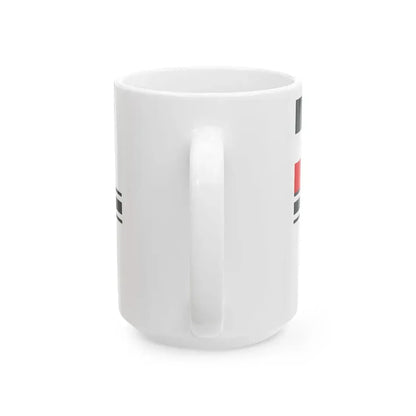 Flagge der Zollfahrzeuge -1892 (Germany) White Coffee Mug - Go Mug Yourself